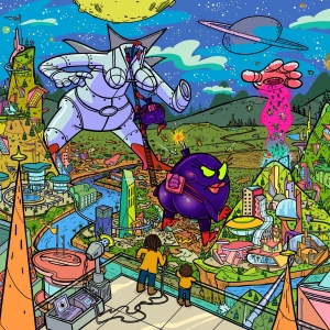 Flying Lotus - Big Mama (Screen-Printed Blue Vinyl in der Gruppe VINYL / Kommande / Dance-Techno,Elektroniskt bei Bengans Skivbutik AB (5657942)