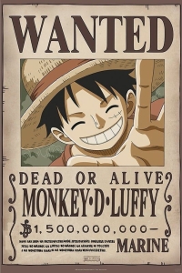 Game Poster - One Piece - Wanted Luffy Child (91,5 X 61 Cm) in der Gruppe MERCH bei Bengans Skivbutik AB (5658058)