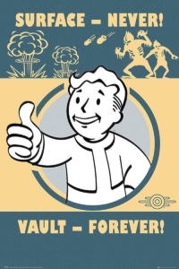 Game Poster - Fallout 4 - Surface Never Vault Forever (91,5 X 61 Cm) in der Gruppe MERCH bei Bengans Skivbutik AB (5658061)