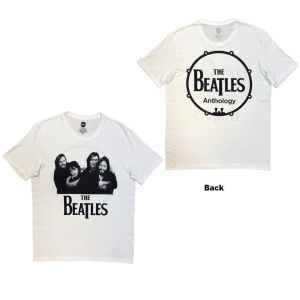 The Beatles - Group Photo Anthology Drum Uni Wht T-Shirt in der Gruppe MERCHANDISE / T-shirt / Nyheter / Pop-Rock bei Bengans Skivbutik AB (5658948r)