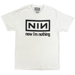 Nine Inch Nails - Now Im Nothing Uni Wht T-Shirt in der Gruppe MERCHANDISE / T-shirt / Nyheter / Pop-Rock bei Bengans Skivbutik AB (5658970r)