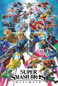 Game Poster - Super Smash Brothers (91,5 X 61 Cm) in der Gruppe MERCHANDISE / Poster / Game Soundtrack bei Bengans Skivbutik AB (5659714)
