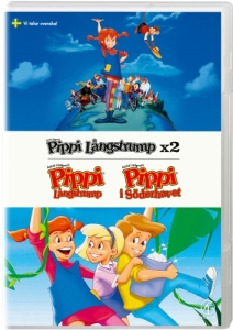 Movie - Pippi Långstrump X 2 (Animerad, Svenska) in der Gruppe Film / Film DVD / Animation bei Bengans Skivbutik AB (5660450)