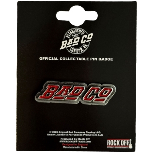Bad Company - Slant Logo Pin Badge in der Gruppe MERCHANDISE / Pin-Button Badge / Pop-Rock bei Bengans Skivbutik AB (5663203)