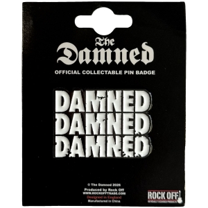 Damned - Stacked Logo Pin Badge in der Gruppe MERCHANDISE / Pin-Button Badge / Punk bei Bengans Skivbutik AB (5663211)