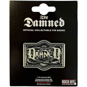 Damned - The Black Album Logo Pin Badge in der Gruppe MERCHANDISE / Pin-Button Badge / Punk bei Bengans Skivbutik AB (5663212)