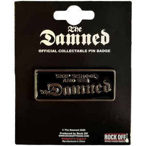 Damned - Skip School Pin Badge in der Gruppe MERCHANDISE / Pin-Button Badge / Punk bei Bengans Skivbutik AB (5663214)