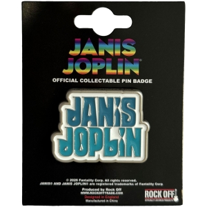 Janis Joplin - Stacked Logo Pin Badge in der Gruppe MERCHANDISE / Pin-Button Badge / Pop-Rock bei Bengans Skivbutik AB (5663217)