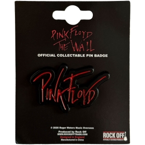 Pink Floyd - The Wall Text Logo Pin Badge in der Gruppe MERCHANDISE / Pin-Button Badge / Pop-Rock bei Bengans Skivbutik AB (5663241)