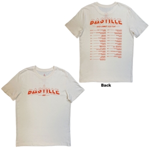 Bastille - Summer Uk & Eu Tour 23 Uni Natrl T-Shirt in der Gruppe MERCHANDISE / T-shirt / Nyheter / Pop-Rock bei Bengans Skivbutik AB (5663333r)