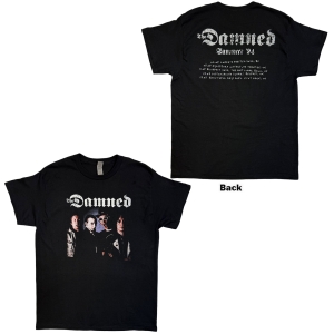 Damned - Damned Photo Eu Tour Summer 24 Uni Bl T-Shirt in der Gruppe MERCHANDISE / T-shirt / Nyheter / Punk bei Bengans Skivbutik AB (5663336r)