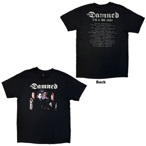 Damned - Damned Photo Uk & Eu Tour 24 Uni Bl T-Shirt in der Gruppe MERCHANDISE / T-shirt / Nyheter / Punk bei Bengans Skivbutik AB (5663337r)