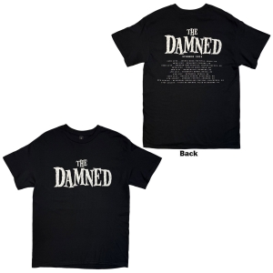 Damned - Damned Logo Eu Tour Summer 25 Uni Bl T-Shirt in der Gruppe MERCHANDISE / T-shirt / Nyheter / Punk bei Bengans Skivbutik AB (5663338r)