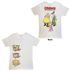Courage The Cowardly Dog - F&B Jumbo Uni Wht T-Shirt in der Gruppe MERCHANDISE / T-shirt / Nyheter /  bei Bengans Skivbutik AB (5663597r)