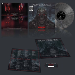 Powererage - Beast (Marbled Vinyl Lp) in der Gruppe VINYL / Kommande / Hårdrock bei Bengans Skivbutik AB (5663768)
