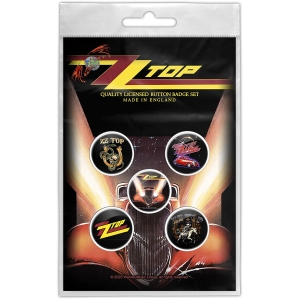 Zz Top - Eliminator Button Badge Pack in der Gruppe MERCHANDISE / Pin-Button Badge / Pop-Rock bei Bengans Skivbutik AB (5665324)