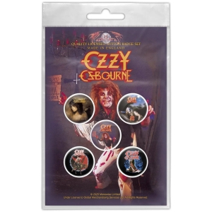 Ozzy Osbourne - Diary Of A Madman Button Badge Pack in der Gruppe MERCHANDISE / Pin-Button Badge / Heavy Metal bei Bengans Skivbutik AB (5665325)