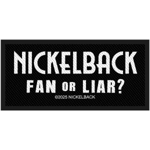 Nickelback - Fan Or Liar Standard Patch in der Gruppe MERCHANDISE / Stoffaufnäher /  /  bei Bengans Skivbutik AB (5665472)