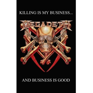 Megadeth - Killing Is My Business Textile Poster in der Gruppe MERCHANDISE / Merch / Hårdrock bei Bengans Skivbutik AB (5665481)
