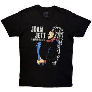 Joan Jett - Blue Guitar Uni Bl T-Shirt in der Gruppe MERCHANDISE / T-shirt / Nyheter / Hårdrock bei Bengans Skivbutik AB (5665542r)