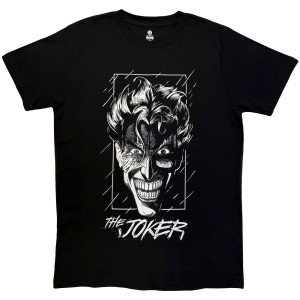 Joker - Black & White Grin Uni Bl T-Shirt in der Gruppe MERCHANDISE / T-shirt / Nyheter / Film-Musikal bei Bengans Skivbutik AB (5665543r)