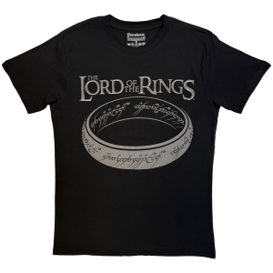 Lord Of The Rings - Greyscale Ring Uni Bl T-Shirt in der Gruppe MERCHANDISE / T-shirt / Nyheter / Film-Musikal bei Bengans Skivbutik AB (5665548r)