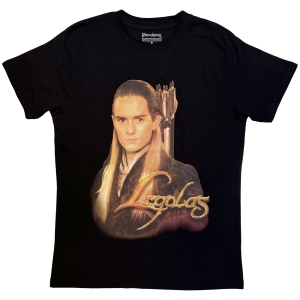 Lord Of The Rings - Legolas Gold Text Uni Bl T-Shirt in der Gruppe MERCHANDISE / T-shirt / Nyheter / Film-Musikal bei Bengans Skivbutik AB (5665549r)