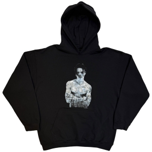 Yungblud   - Portrait Uni Bl Hoodie in der Gruppe MERCHANDISE / Kapuzenpullover / Nyheter / Pop-Rock bei Bengans Skivbutik AB (5665560r)