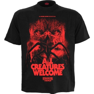 Stranger Things - All Creatures Welcome - T-Shirt in der Gruppe MERCHANDISE / T-shirt / Nyheter / Film-Musikal bei Bengans Skivbutik AB (5665976r)