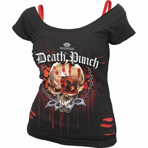 Five Finger Death Punch - Assassin - Ladies Ripped Top in der Gruppe MERCHANDISE / T-shirt / Nyheter / Hårdrock bei Bengans Skivbutik AB (5665982r)