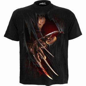 A Nightmare On Elm Street - Freddy Claws  - Black T-Shirt in der Gruppe MERCHANDISE / T-shirt / Nyheter / Film-Musikal bei Bengans Skivbutik AB (5665989r)