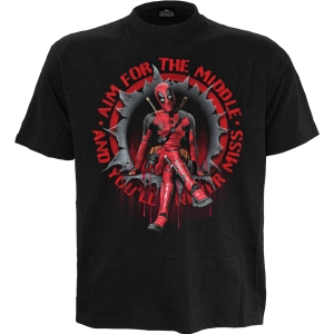 Deadpool - Aim For The Middle - T-Shirt in der Gruppe MERCHANDISE / T-shirt / Nyheter / Film-Musikal bei Bengans Skivbutik AB (5666026r)