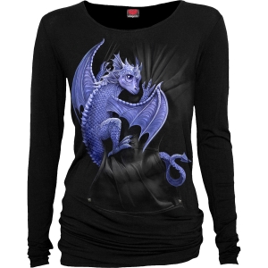 Spiral - Pocket Dragon - Ladies Longsleeve Baggy in der Gruppe MERCHANDISE / T-shirt / Nyheter / Övrigt bei Bengans Skivbutik AB (5666394r)