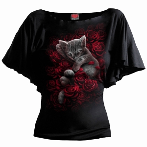 Spiral - Bed Of Roses - Ladies Latin Boatneck Top in der Gruppe MERCHANDISE / T-shirt / Nyheter / Övrigt bei Bengans Skivbutik AB (5666395r)