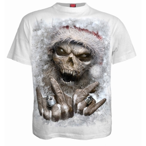 Spiral - Rock Santa - White T-Shirt in der Gruppe MERCHANDISE / T-shirt / Nyheter / Övrigt bei Bengans Skivbutik AB (5666657r)