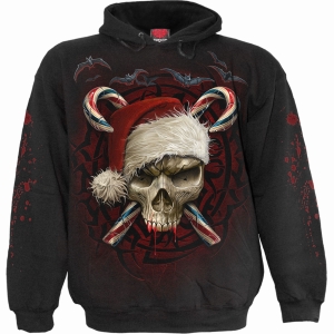 Spiral - Candy Cane Santa - Pullover Hoodie in der Gruppe MERCHANDISE / Kapuzenpullover / Nyheter /  bei Bengans Skivbutik AB (5666661r)