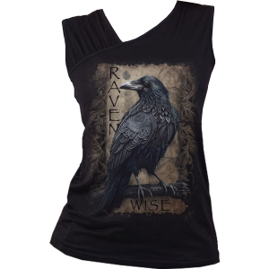 Spiral - Raven Wise - Ladies Gathered Shoulder Slant Vest in der Gruppe MERCHANDISE / T-shirt / Nyheter / Övrigt bei Bengans Skivbutik AB (5666781r)