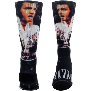 Elvis Presley - Mic Sublimation Uni Bl Socks in der Gruppe MERCHANDISE / Strumpor / / bei Bengans Skivbutik AB (5667720)