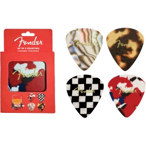 Fender - Patterns Premium 4-Piece Coaster Set in der Gruppe MERCHANDISE / Merch / Nyheter / Pop-Rock bei Bengans Skivbutik AB (5667726)