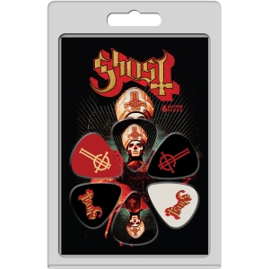 Ghost - Logos Covers 6-Pack Plectrum Pack in der Gruppe MERCHANDISE / Merch / Nyheter / Hårdrock bei Bengans Skivbutik AB (5667730)