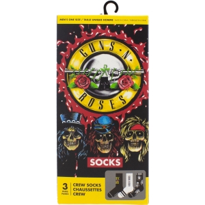 Guns N Roses - Logos Gift Box Uni 3-Pack Socks in der Gruppe MERCHANDISE / Strumpor /  /  bei Bengans Skivbutik AB (5667736)