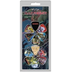 Iron Maiden - Album Covers 12-Pack Plectrum Pack in der Gruppe MERCHANDISE / Merch / Nyheter / Hårdrock bei Bengans Skivbutik AB (5667740)