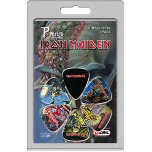 Iron Maiden - Album Covers 6-Pack Plectrum Pack in der Gruppe MERCHANDISE / Merch / Nyheter / Hårdrock bei Bengans Skivbutik AB (5667741)