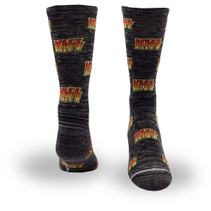 Kiss   - Allover Logo Uni Bl Socks in der Gruppe MERCHANDISE / Strumpor /  /  bei Bengans Skivbutik AB (5667748)
