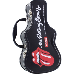 Rolling Stones - Logos Guitar Tin Uni 3-Pack Socks in der Gruppe MERCHANDISE / Strumpor / Pop-Rock bei Bengans Skivbutik AB (5667777)
