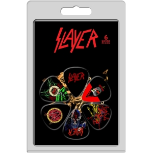Slayer - Album Covers 6-Pack Plectrum Pack in der Gruppe MERCHANDISE / Merch / Nyheter / Hårdrock bei Bengans Skivbutik AB (5667779)