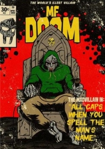 Mf Doom - All Caps 91,5 x 61 cm in der Gruppe MERCHANDISE / Poster / Hip Hop-Rap bei Bengans Skivbutik AB (5668418)