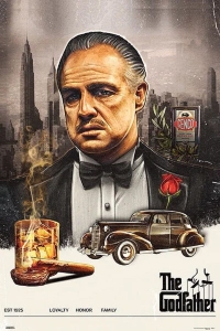 Movie Poster - Godfather - Color 91,5 x 61 cm in der Gruppe MERCHANDISE / Poster / Soundtrack bei Bengans Skivbutik AB (5668421)