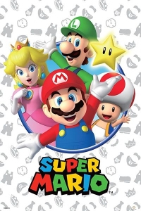 Game Poster - Super Mario - Greetings 91,5 x 61 cm in der Gruppe MERCHANDISE / Poster / Game Soundtrack bei Bengans Skivbutik AB (5668426)