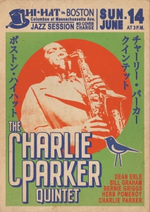 Charlie Parker - Boston Jazz Session (91,5 X 61 Cm) in der Gruppe MERCHANDISE / Poster / Jazz bei Bengans Skivbutik AB (5668442)